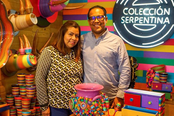 Yoland and Jesus, proprietors of Colección Sepentina